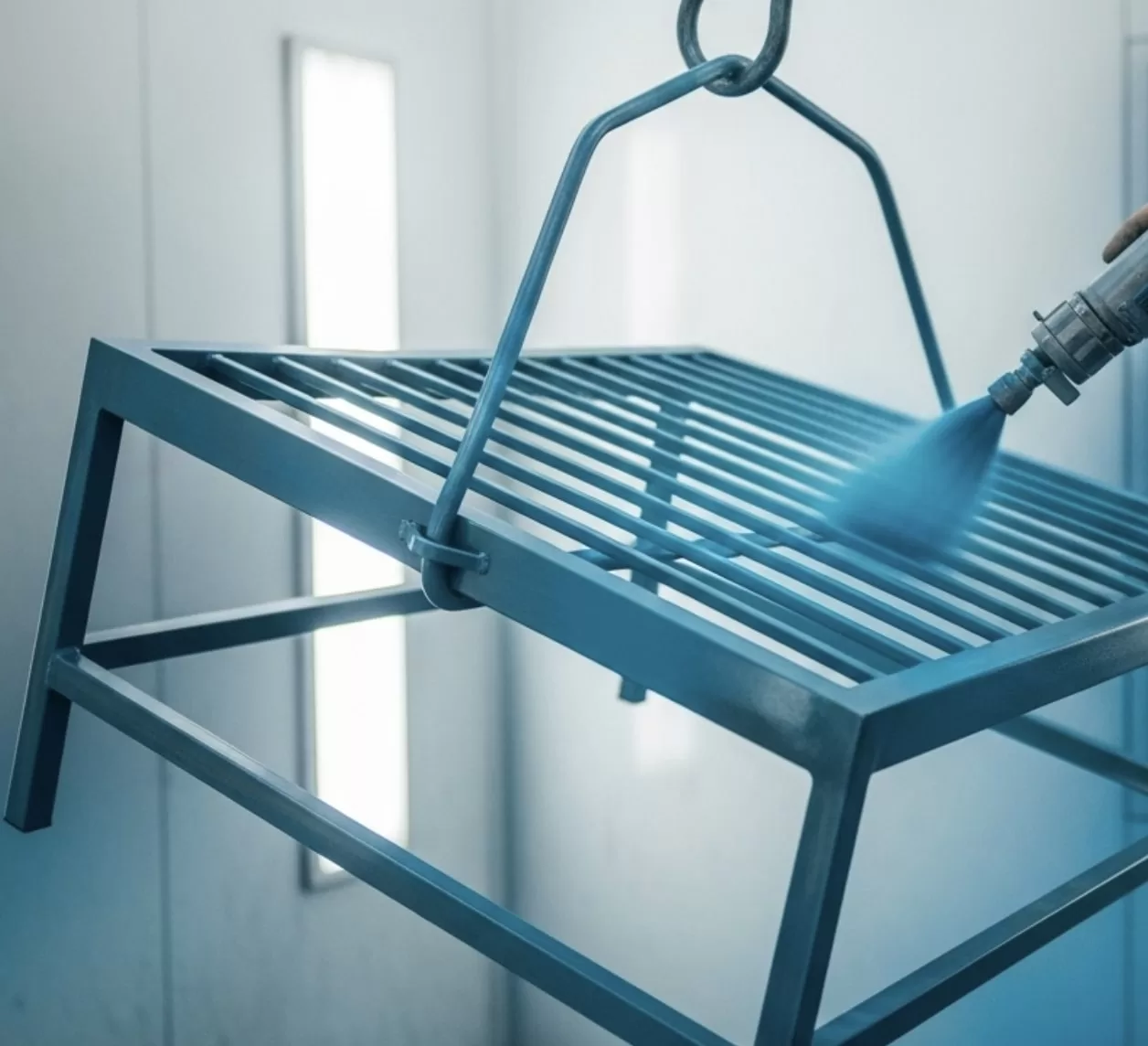 Cómo la pintura en polvo puede reducir costos en la producción de muebles metálicos